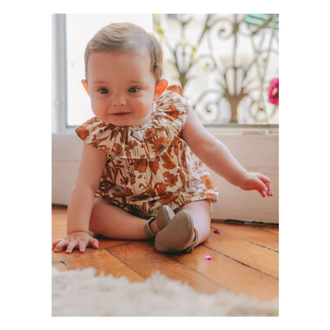 Bluse Thais Blumen | Orange