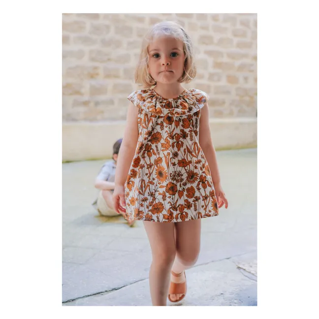 Bluse Thais Blumen | Orange