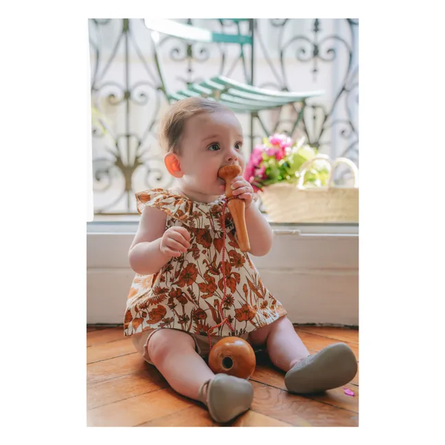 Bluse Thais Blumen | Orange