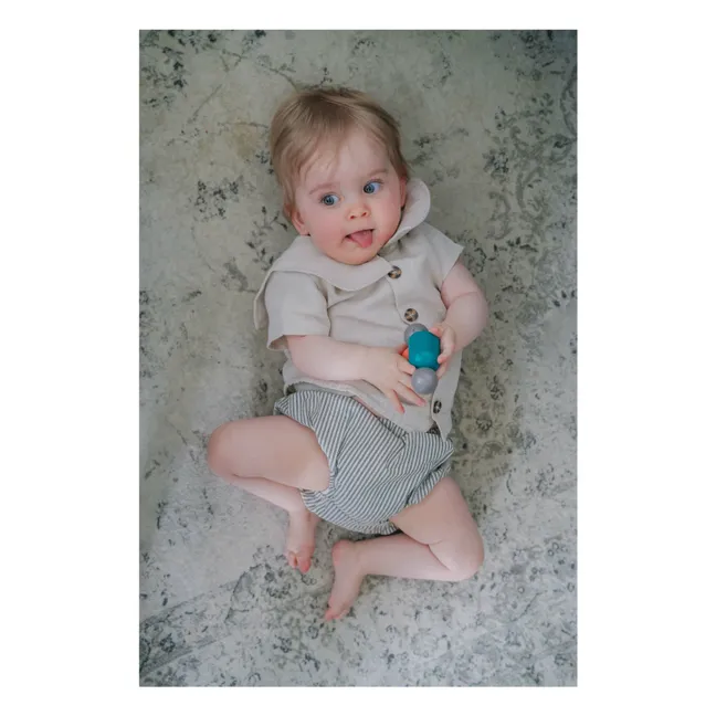 Bloomer in cotone biologico a righe Alice | Blu