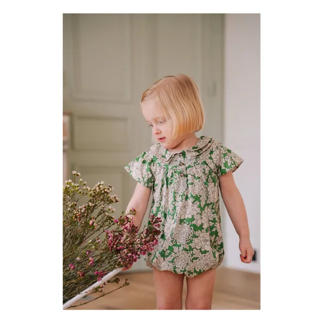 Toinette Fleurs romper | Green