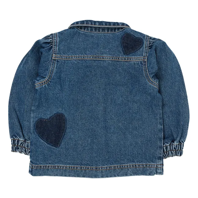 Jeansjacke Herz Bio-Baumwolle | Denim Brut
