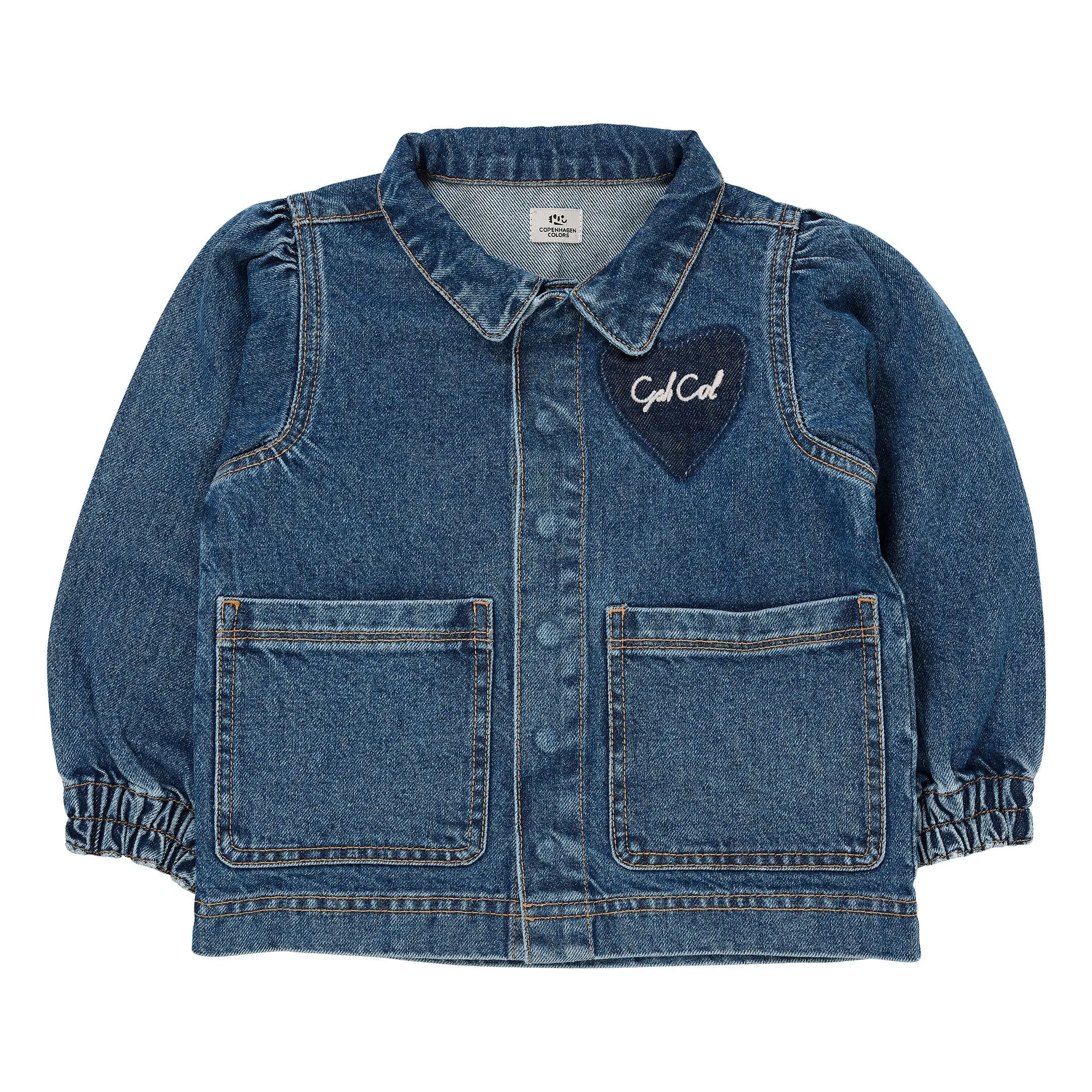 Copenhagen Colors Denim Brut Organic Cotton Heart Jeans Jacket