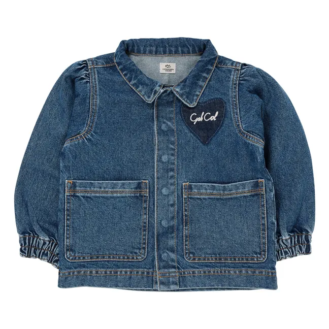 Jeansjacke Herz Bio-Baumwolle | Denim Brut