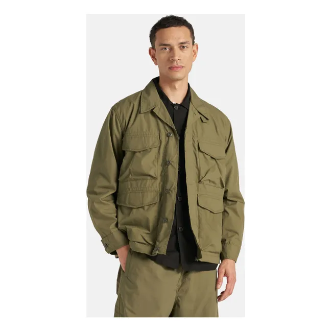 Chaqueta paracaídas Fibras recicladas | Verde oliva
