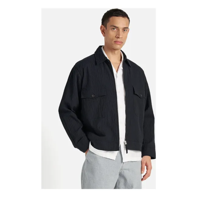 Jacke E130 Ospina Recycelte Baumwolle | Navy
