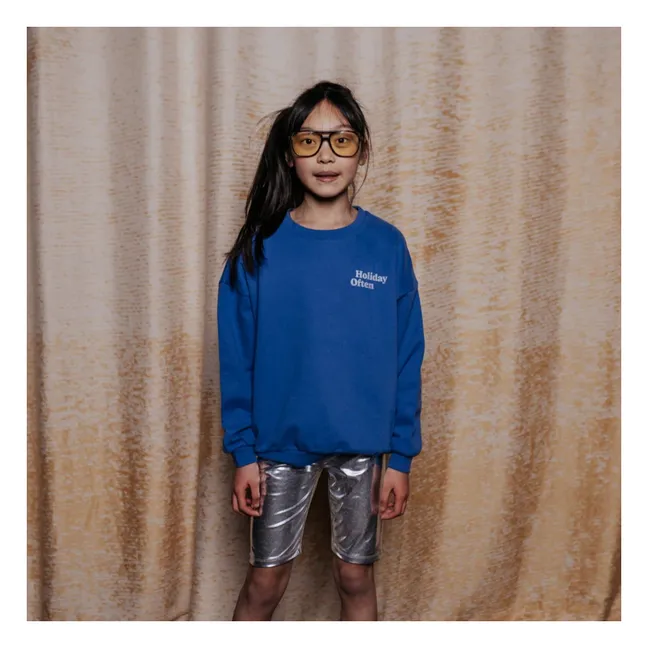 Sweat Vacance Coton Bio | Bleu