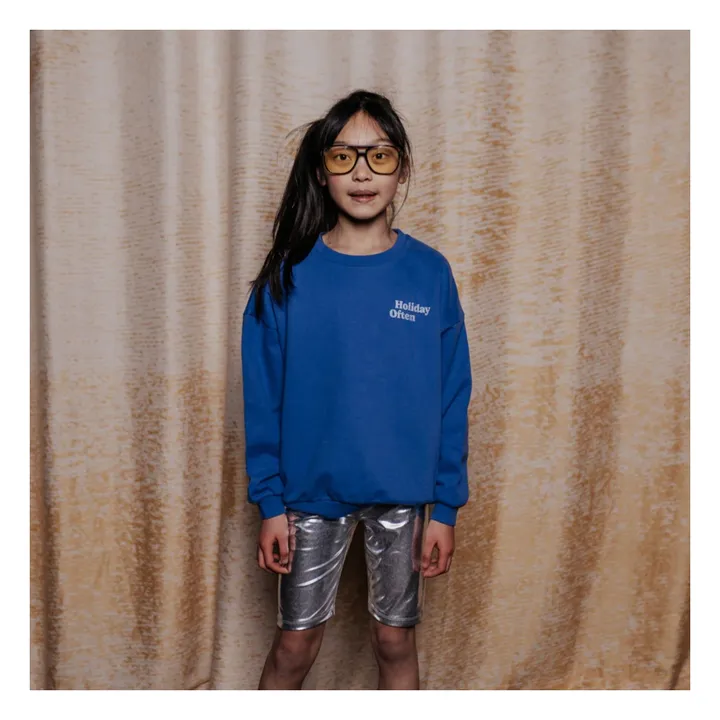 Sudadera Holiday Often de algodón orgánico | Azul- Imagen del producto n°1