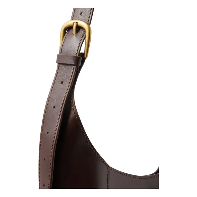Tasche Uma Leder | Schokoladenbraun