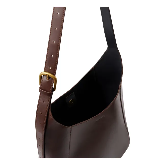Tasche Uma Leder | Schokoladenbraun
