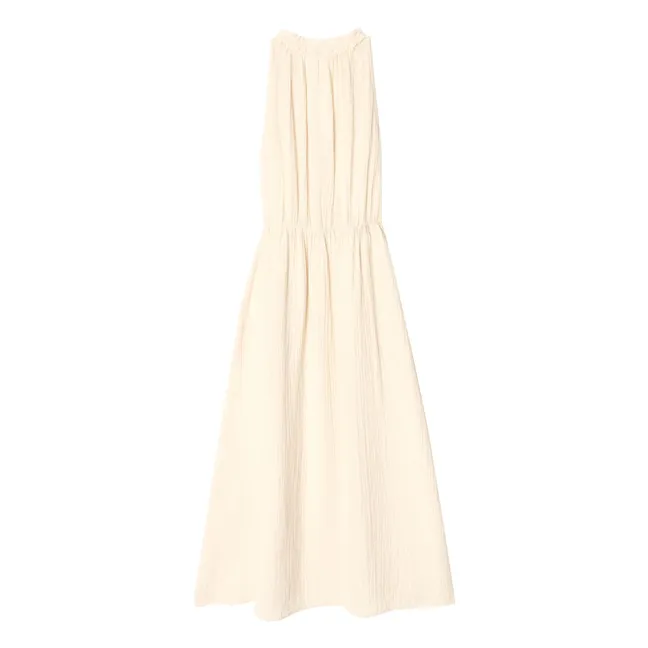 Vestido de gasa de algodón Liza | Crudo