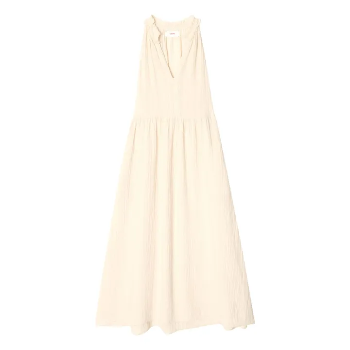 Robe Liza Gaze de Coton | Ecru- Image produit n°0