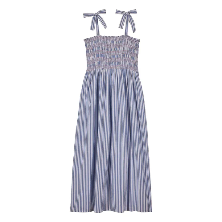 Robe Ruby Rayures | Bleu- Image produit n°0