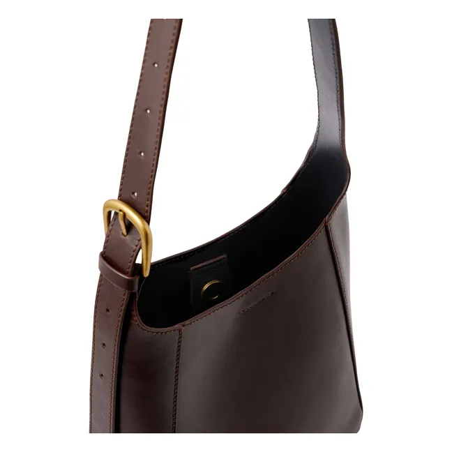 Uma Mini Leder Tasche | Schokoladenbraun