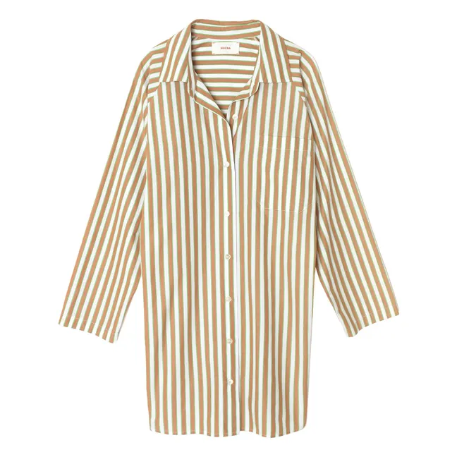 Robe Flora Rayures | Vert