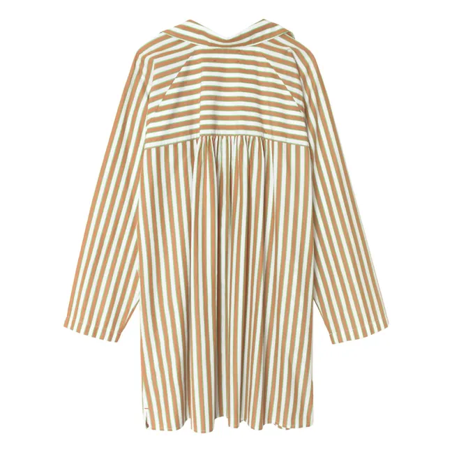 Robe Flora Rayures | Vert