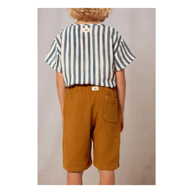 Bermuda Gaze de Coton | Marron