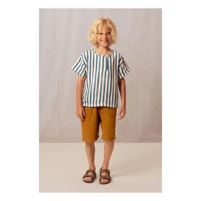 Bermuda Gaze de Coton | Marron