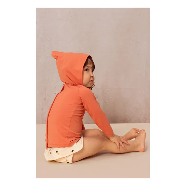 Anti-UV hooded T-shirt  | Pink