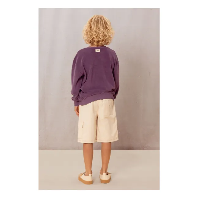 Bermuda Cargo Coton Bio | Ecru