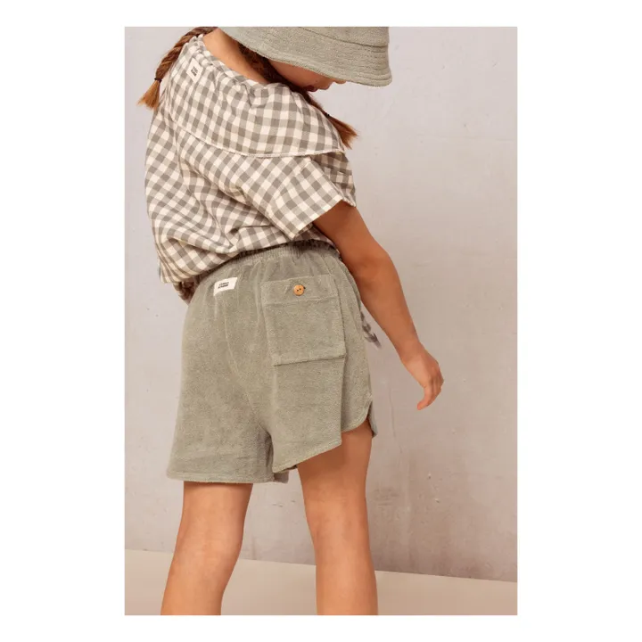 Short Eponge Bio  | Vert de gris- Image produit n°2