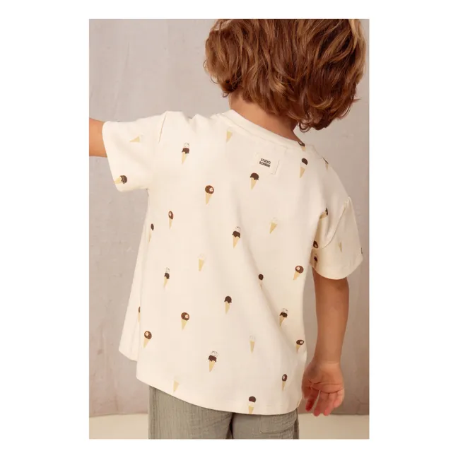 Maglietta Sponge Ice biologica  | Ecru