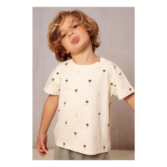 Maglietta Sponge Ice biologica  | Ecru