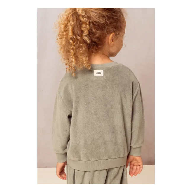 Bio-Frottee-Sweatshirt | Khaki