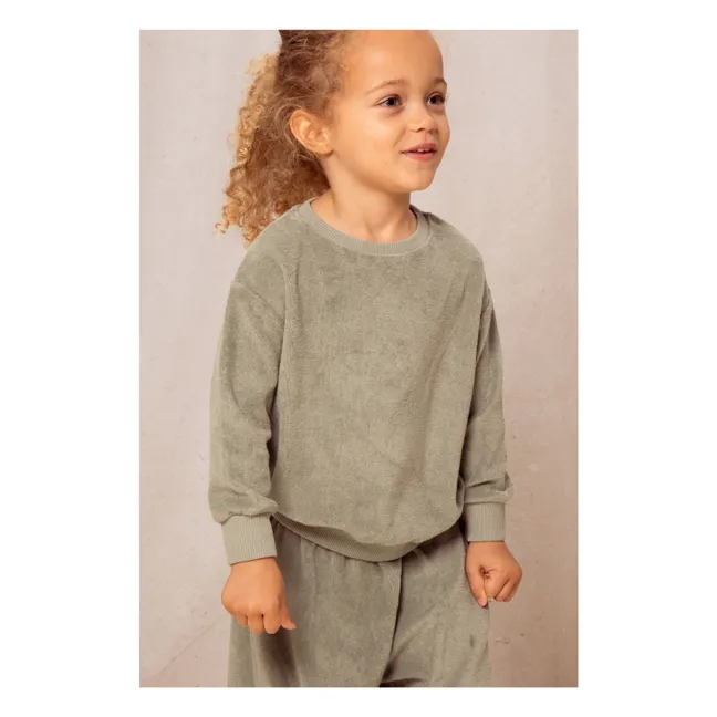 Bio-Frottee-Sweatshirt | Khaki