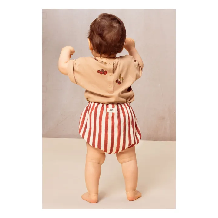 Organic cotton tomato T-shirt | Dusty Pink- Product image n°5