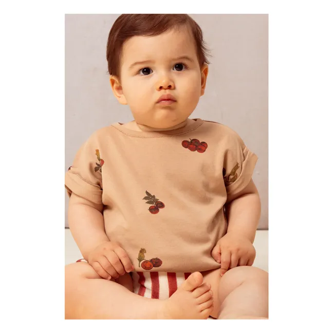 T-shirt Tomates Coton Bio | Vieux Rose