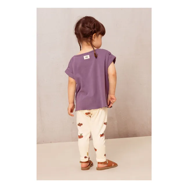 Maglietta in cotone biologico  | Viola