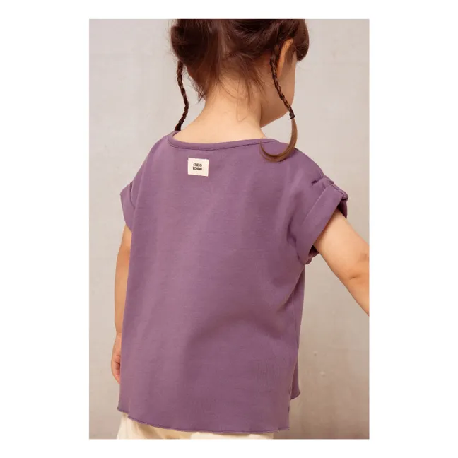Maglietta in cotone biologico  | Viola