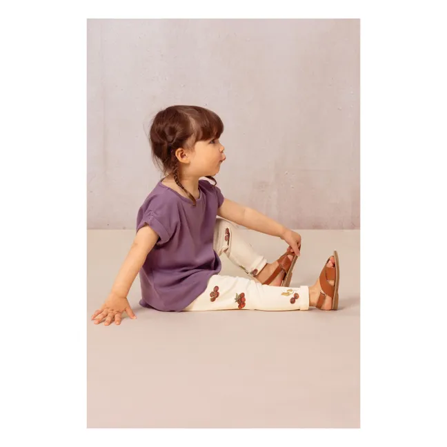 Maglietta in cotone biologico  | Viola
