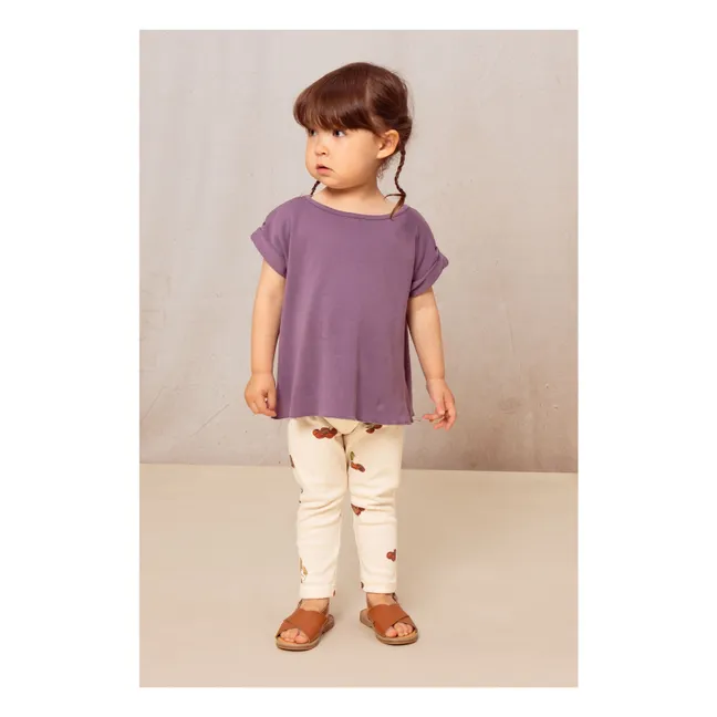 Maglietta in cotone biologico  | Viola