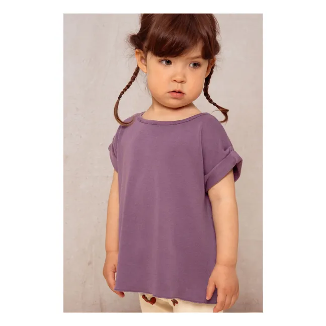 Maglietta in cotone biologico  | Viola
