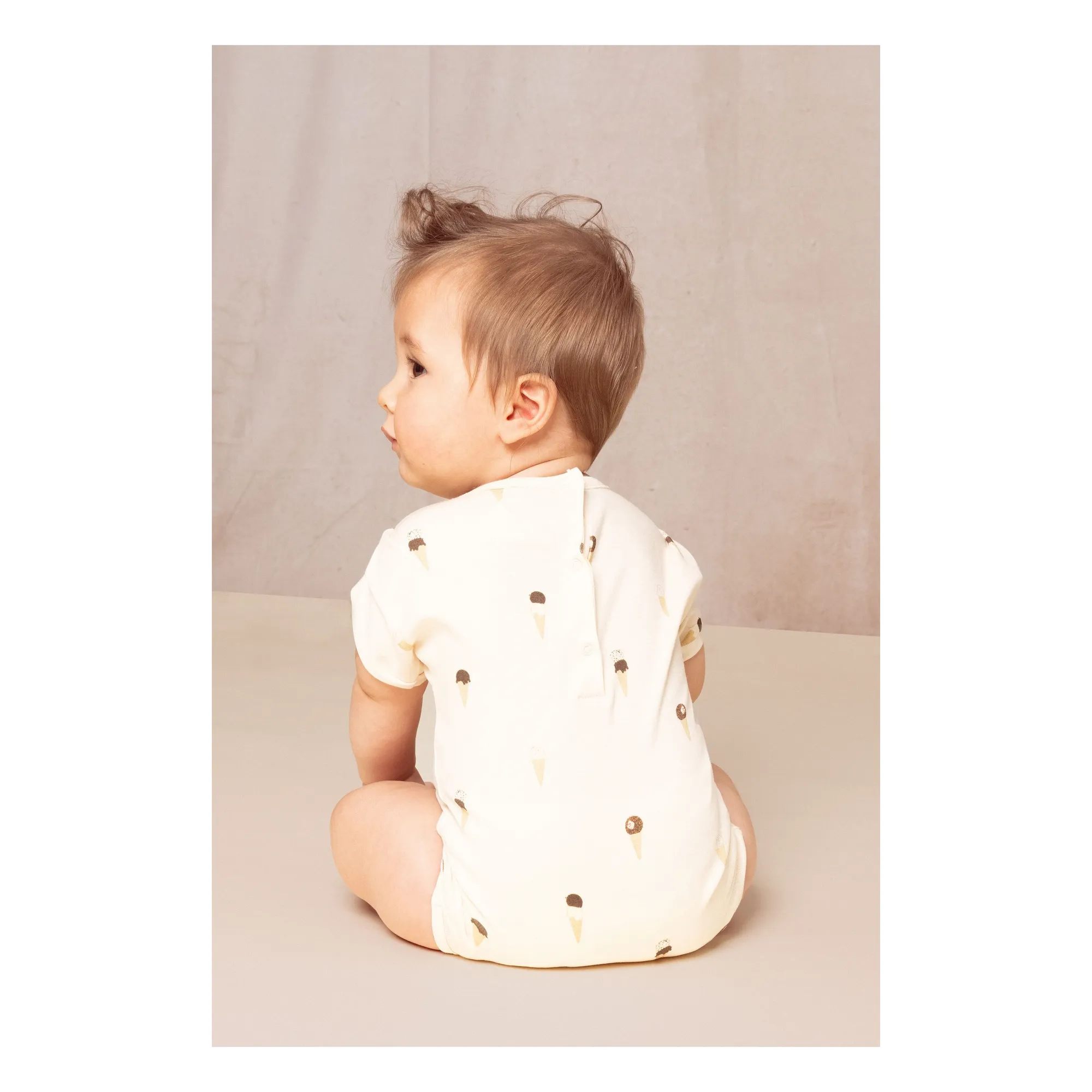 Body Tomates Coton Bio | Ecru- Image produit n°7