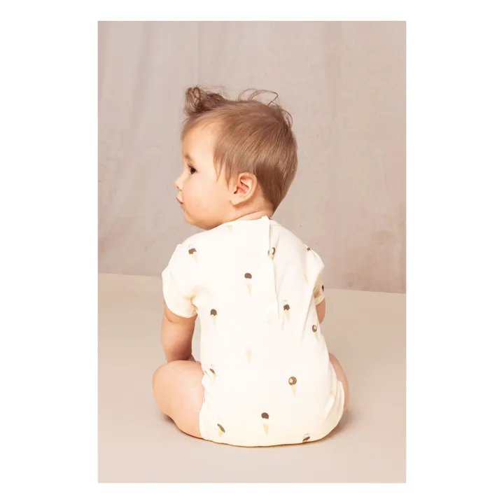 Body Tomates Coton Bio | Ecru- Image produit n°7