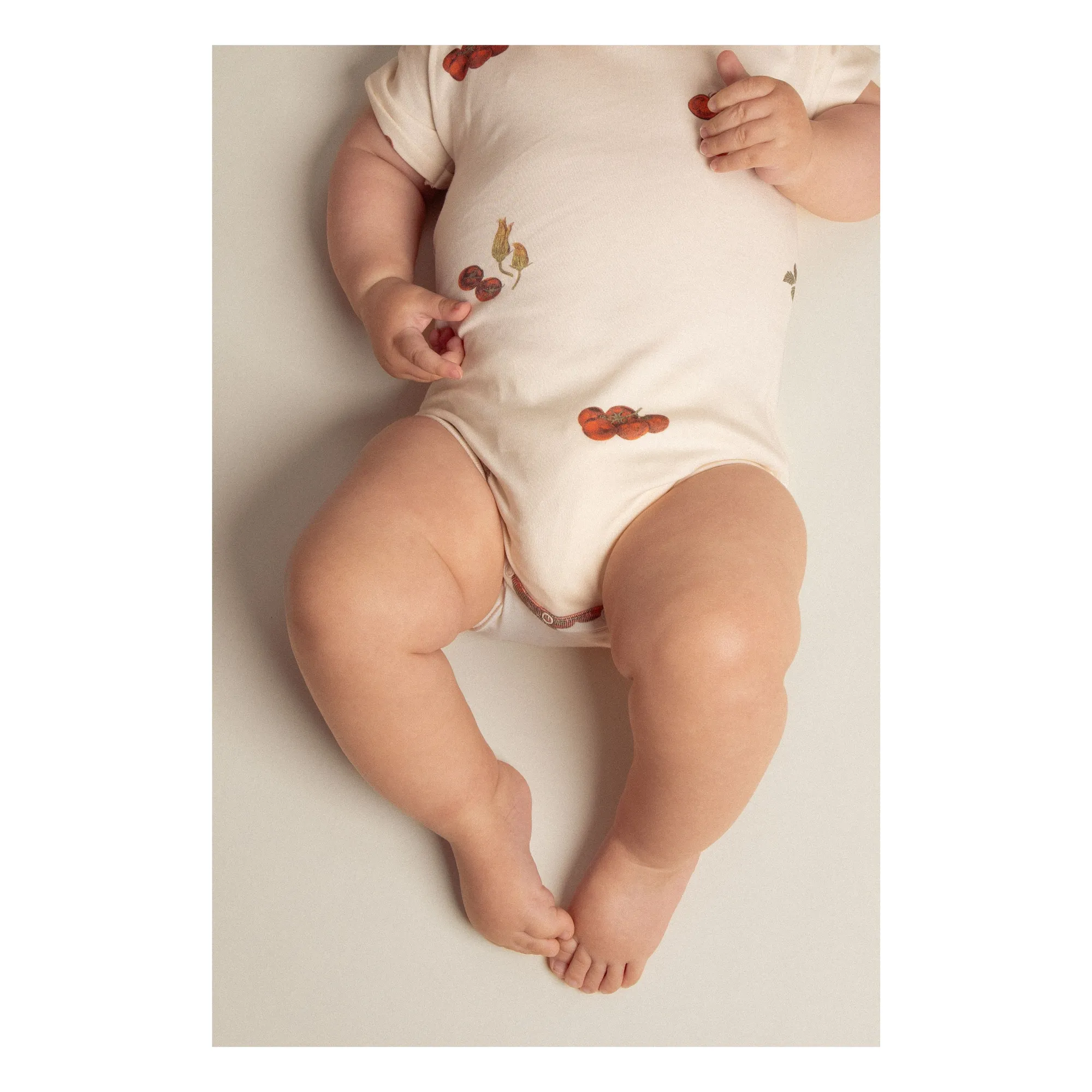 Body Tomates Coton Bio | Ecru- Image produit n°6