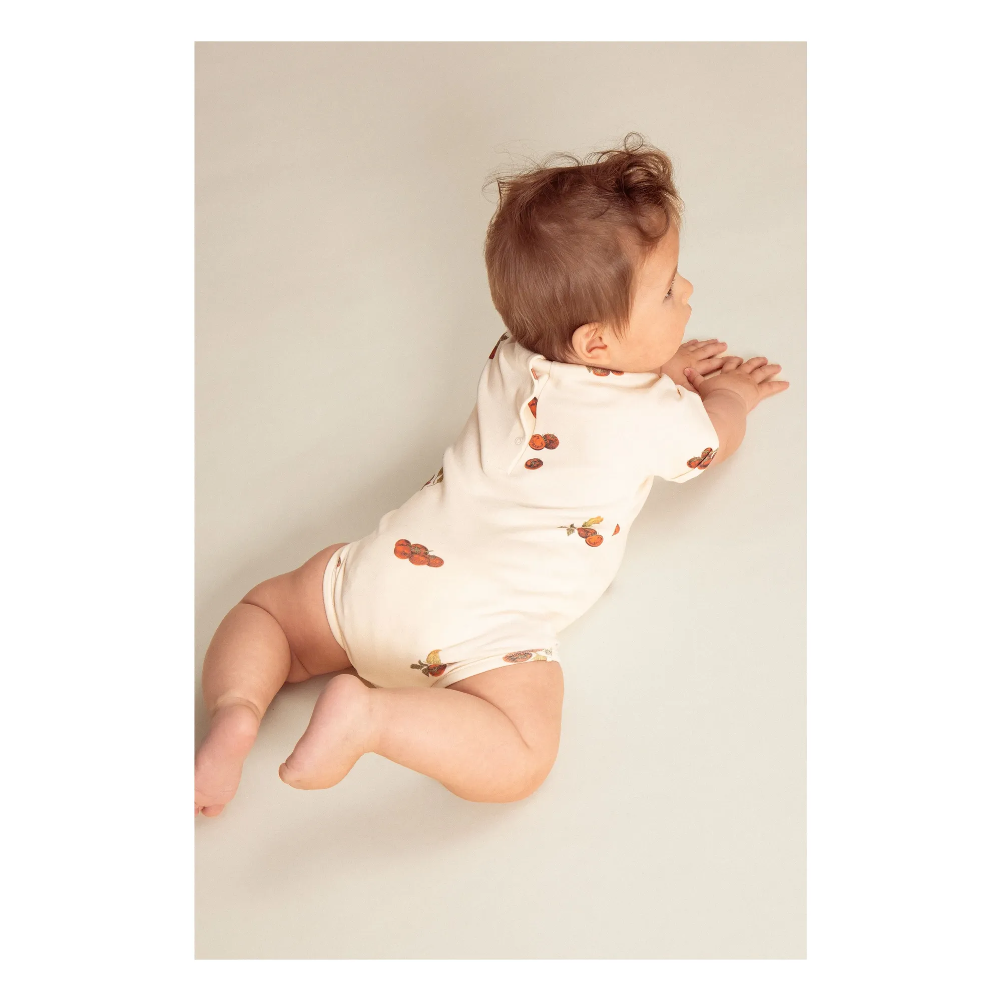 Body Tomates Coton Bio | Ecru- Image produit n°2