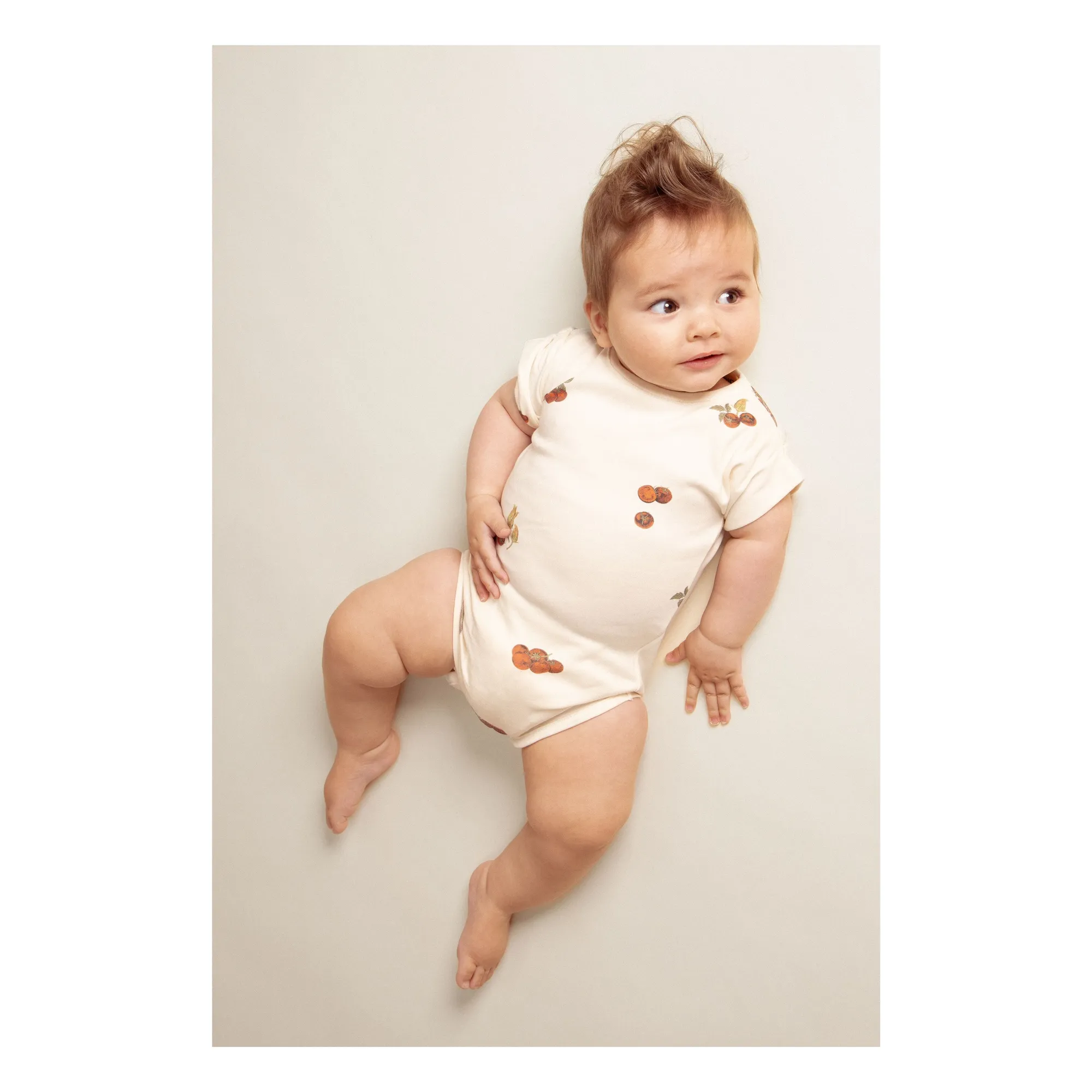 Body Tomates Coton Bio | Ecru- Image produit n°1