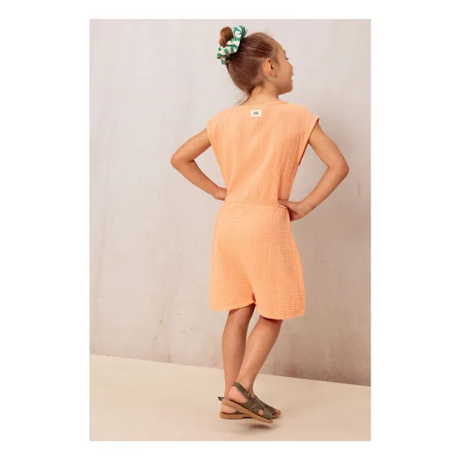 Playsuit in garza di cotone | Rosa
