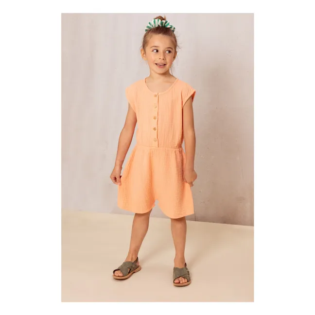 Playsuit in garza di cotone | Rosa