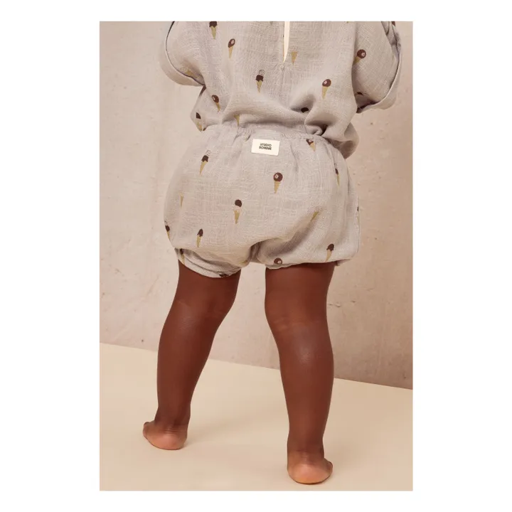 Bloomer Glaces Gaze de Coton | Gris- Image produit n°4