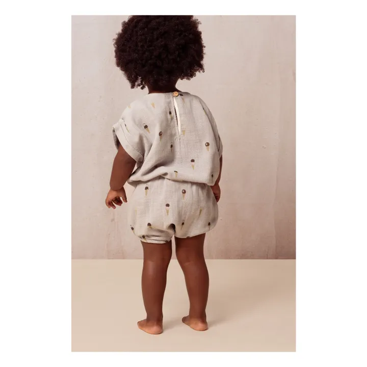 Bloomer Glaces Gaze de Coton | Gris- Image produit n°3