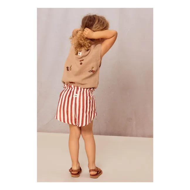 Top Tomates Gaze de Coton | Vieux Rose