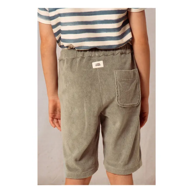 Organic terry Bermuda shorts  | Khaki