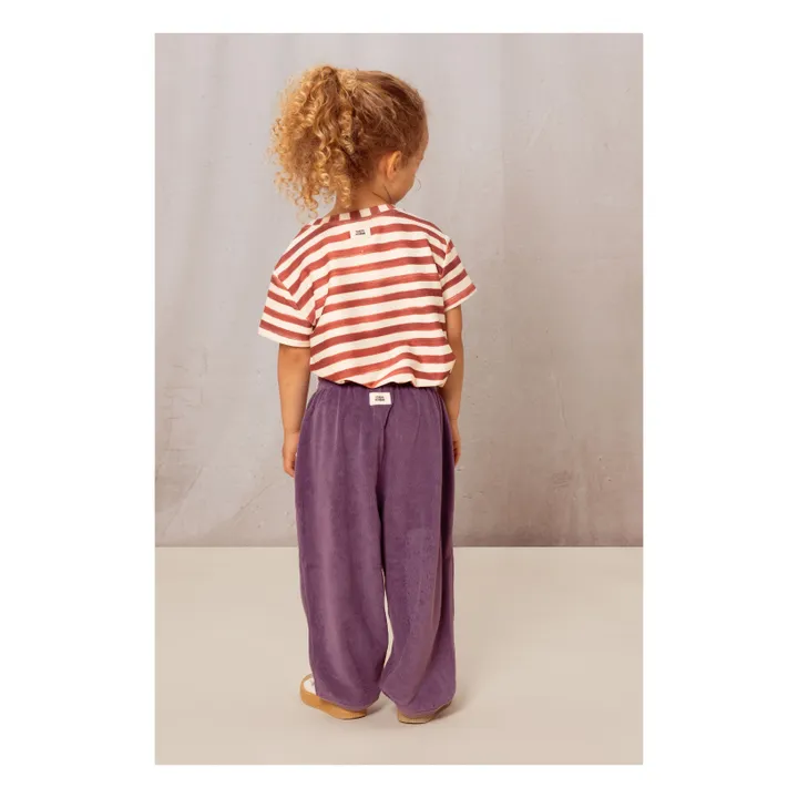 Pantalon Porgy Eponge Bio  | Violet- Image produit n°3