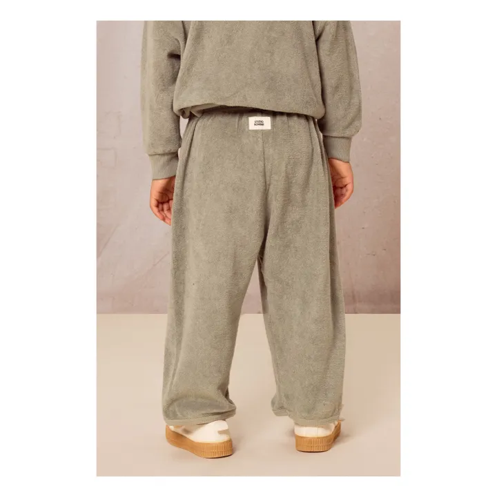 Pantalon Porgy Eponge Bio  | Vert de gris- Image produit n°6