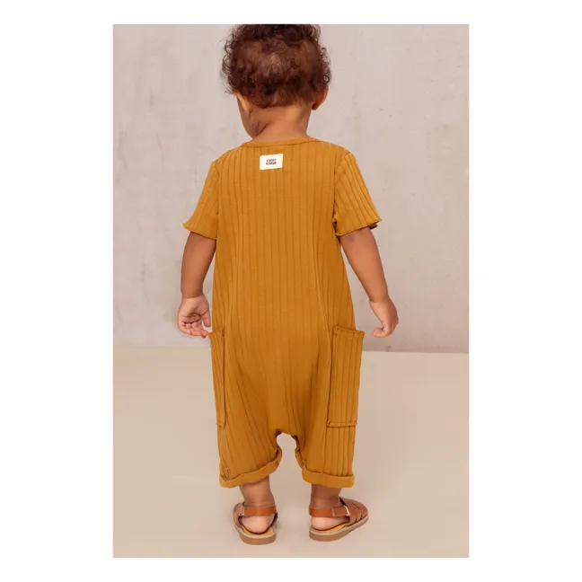 Playsuit in cotone biologico | Marrone
